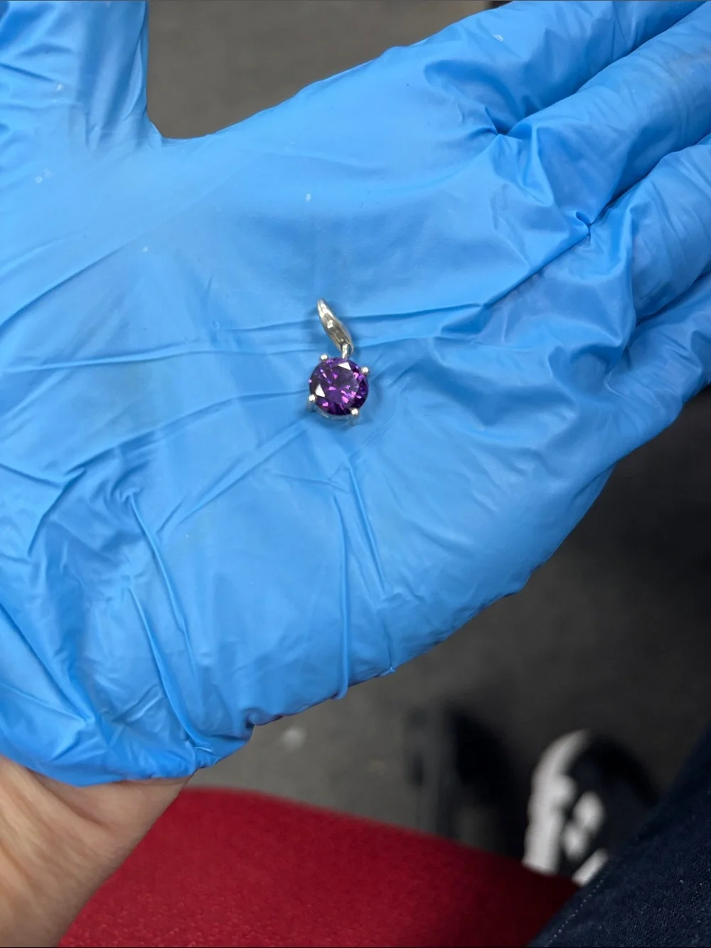 Thomas Sabo Amethyst Sterling Silver Charm Pendant